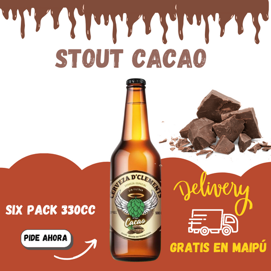 Six pack cerveza Cacao 330cc